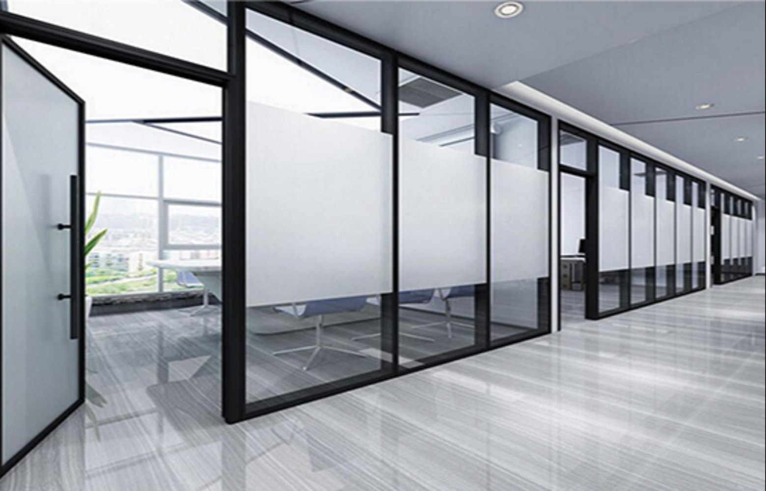 Sleek Modern Glass Staircase